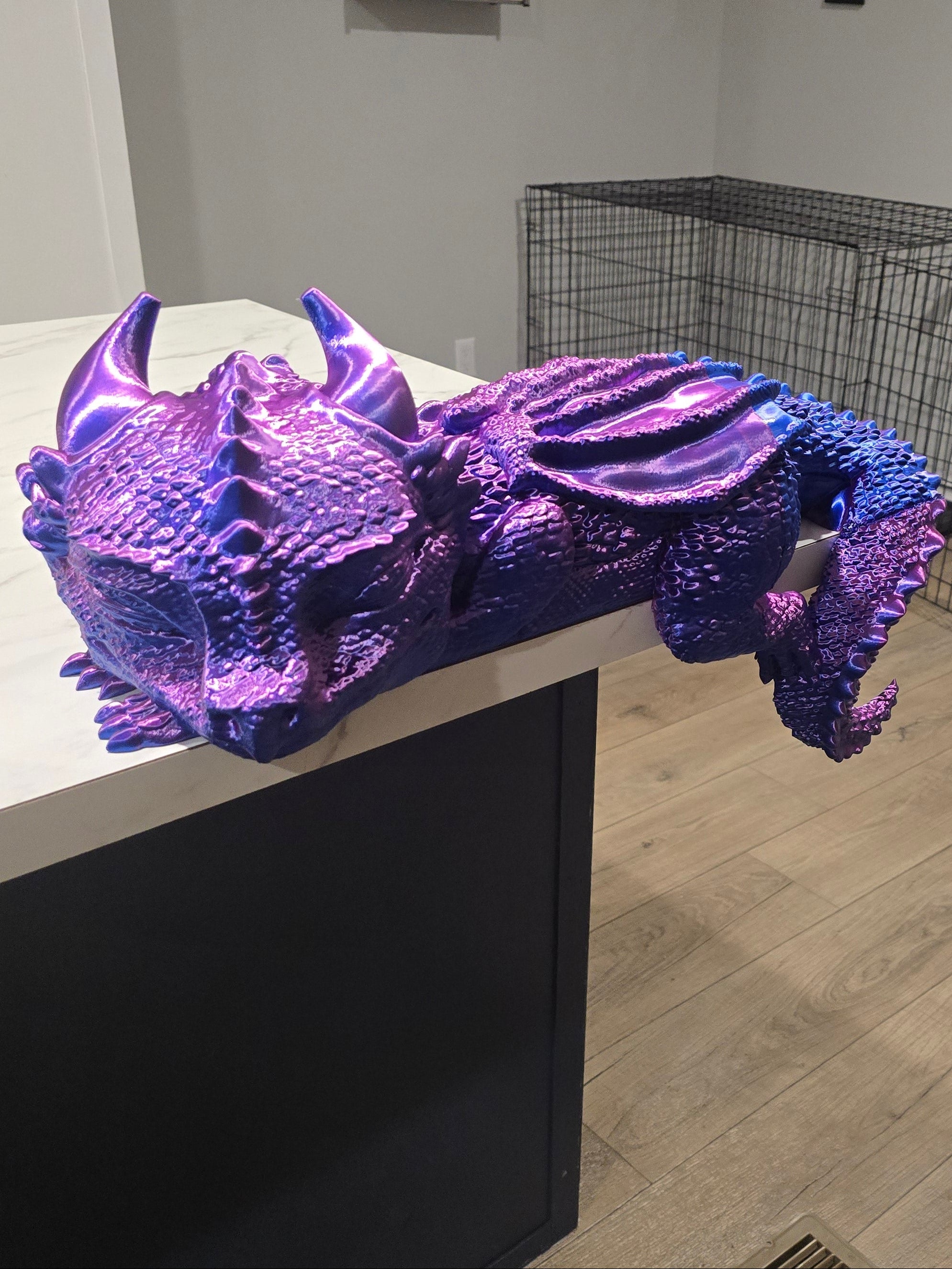 Custom 3D Printed Shelf Dragon – Multiple Sizes & Colors